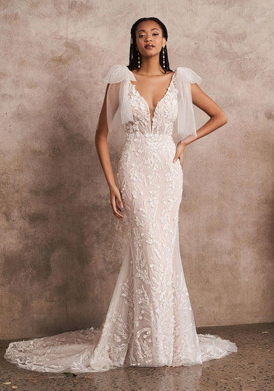 Justin Alexander Wedding Dress 8933D Size 12 Ivory – Amari Bridal Outlet