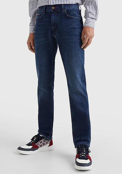 Tommy Hilfiger MODERN STRAIGHT DARK - Straight leg jeans - blue denim 