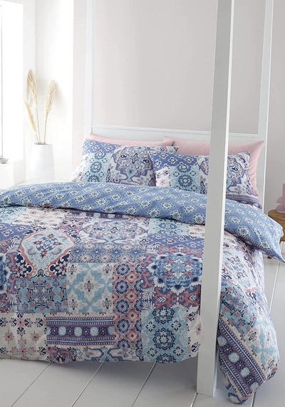 Catherine Lansfield Craft Floral Duvet Set King - Ger Gavin Home Interiors  - Home Furniture Store - Nenagh, Co. Tipperary