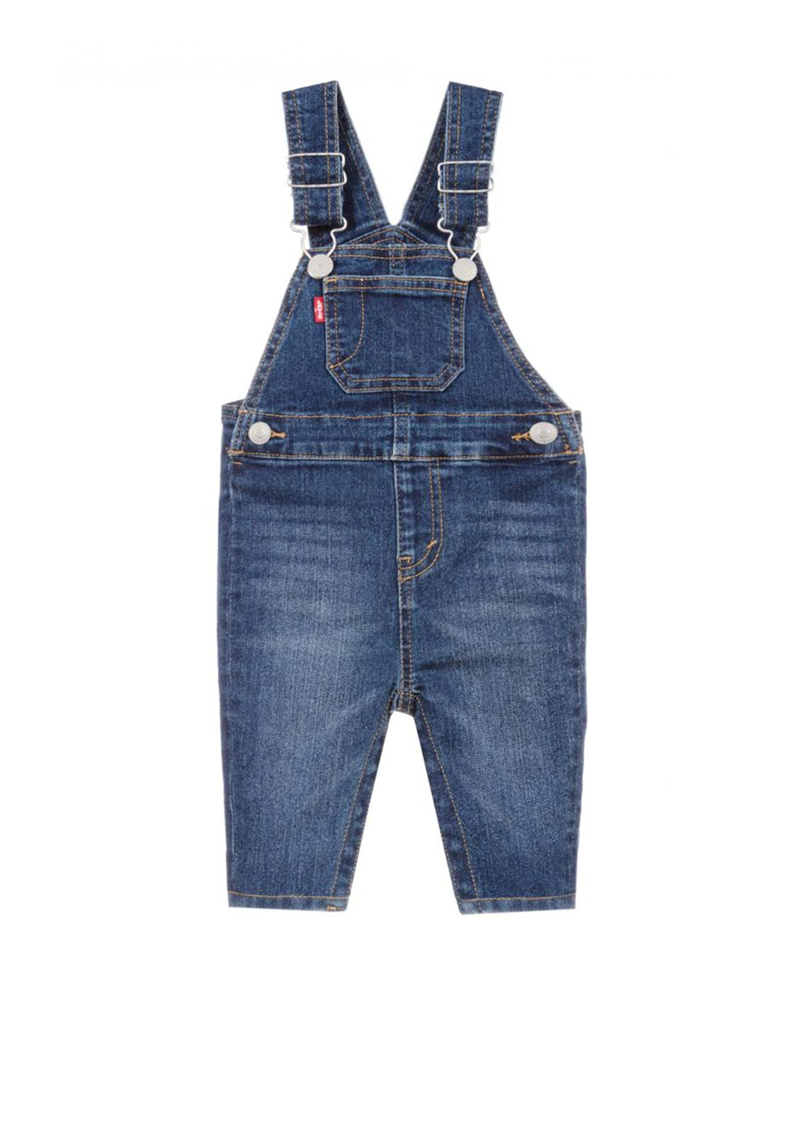 Levis Baby Denim Dunagrees, Blue Denim - McElhinneys