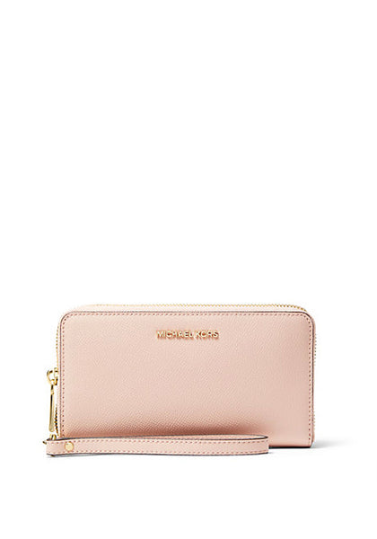 MICHAEL Micheal Kors Crossgrain Leather Smartphone Wallet, Light Pink -  McElhinneys