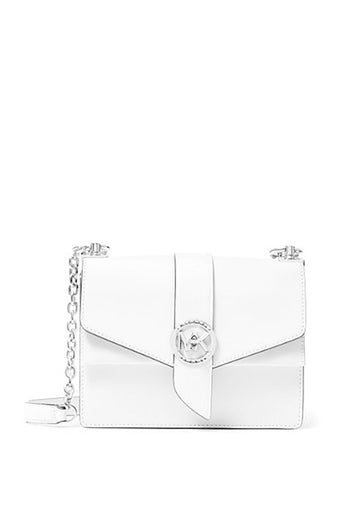 Michael Kors Optic White Greenwich Small Saffiano Leather