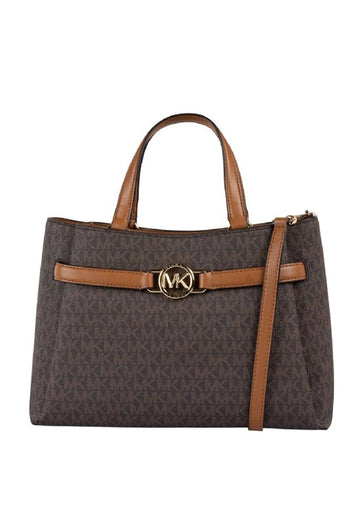 Michael Kors Handbag Marilyn Medium Satchel Brown Acorn (252)