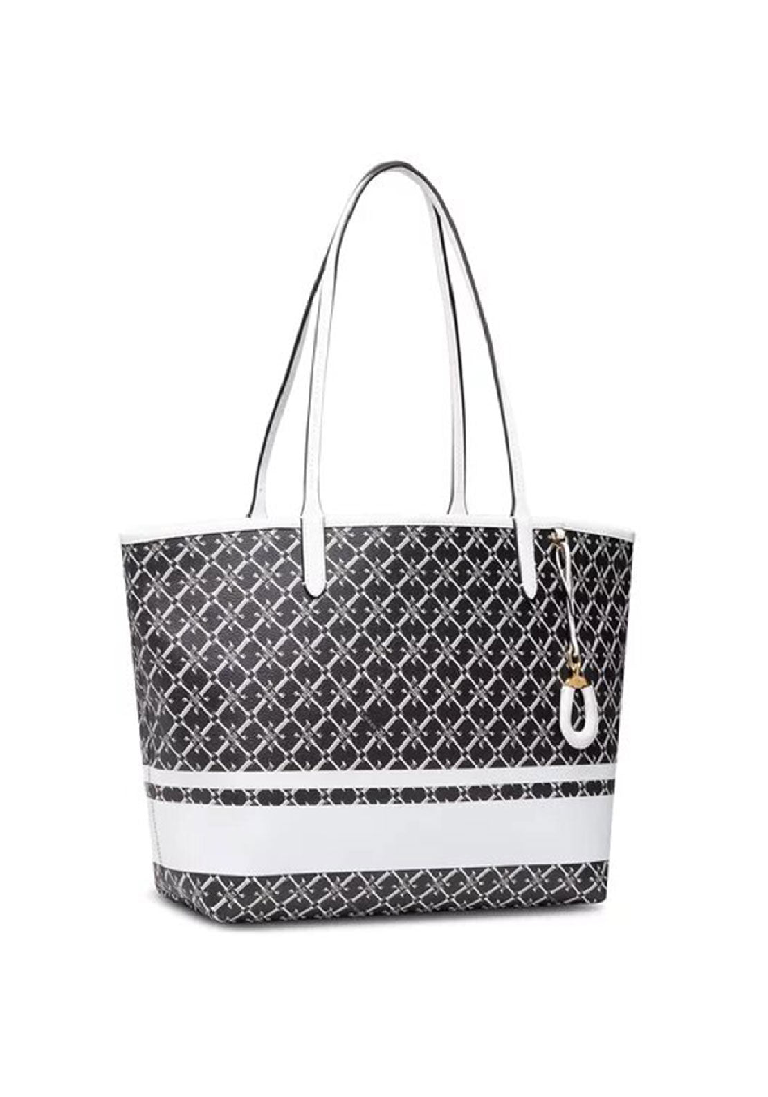 Ralph Lauren Collins Large Tote Bag, Black & White - McElhinneys