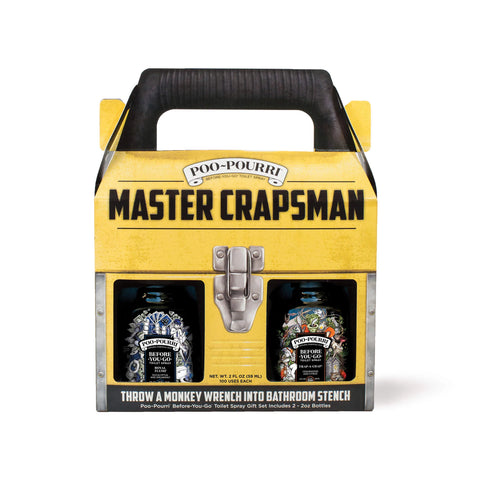 Master Crapsman  Throw a wrench in bathroom stench! The perfect gift for the handyman in your life.
