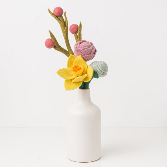 Global Goods Partners Desert Palm Felt Flower Bouquet