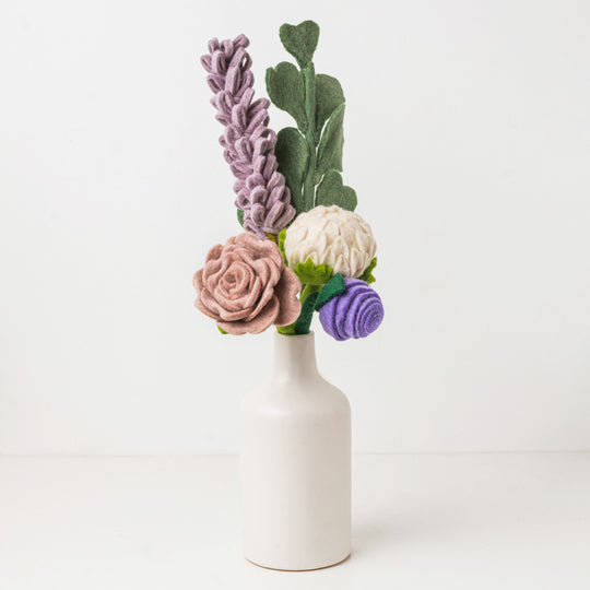 Global Goods Partners Desert Palm Felt Flower Bouquet