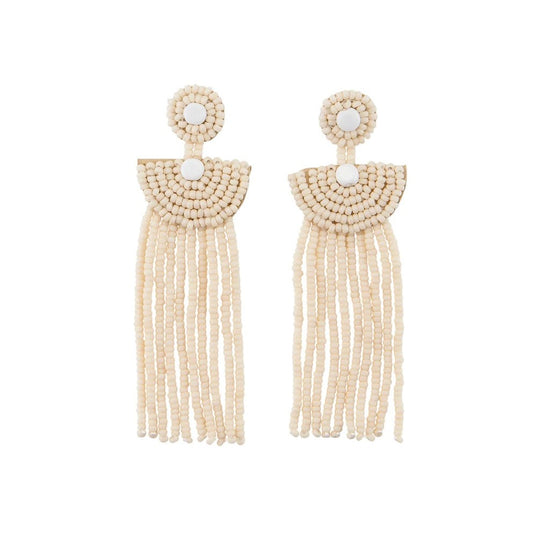 Bhavani Fringe Hoop Earrings - Global Gifts