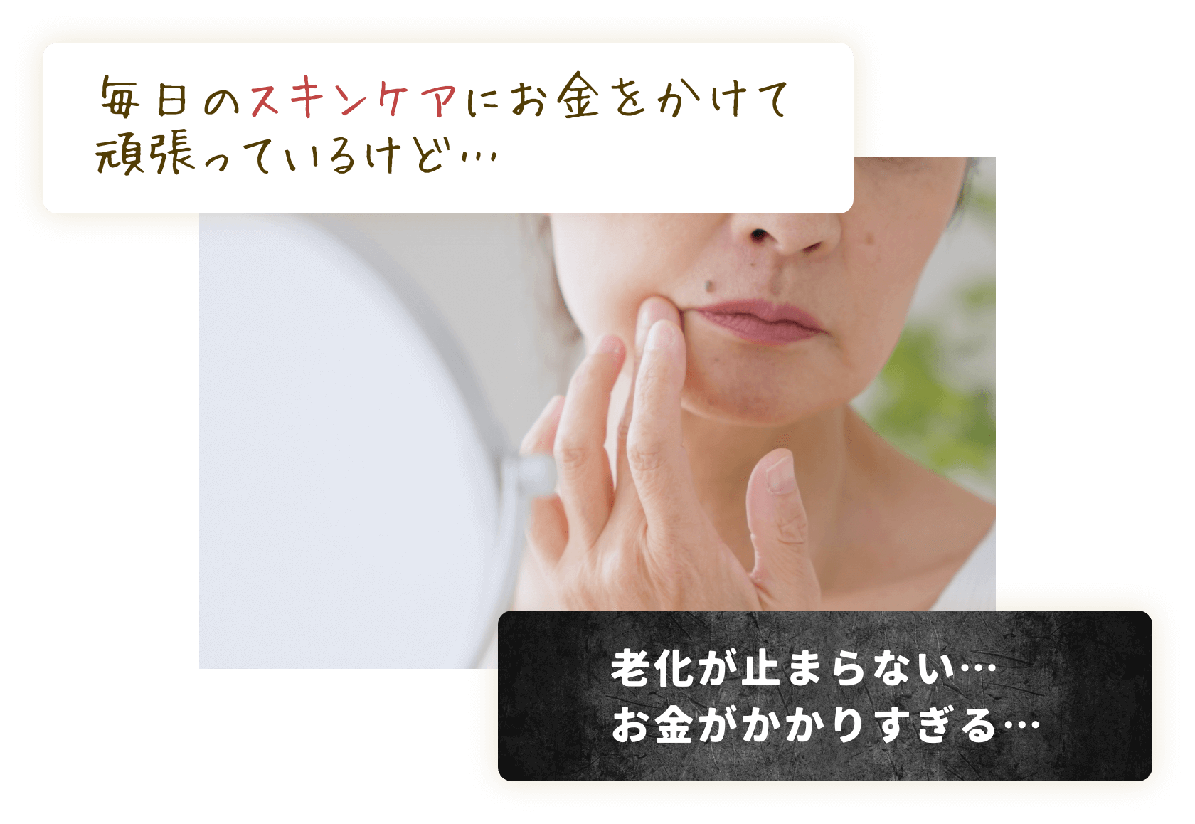 老化が止まらない…お金がかかりすぎる…