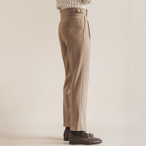 Classic-Fit Hidden Extention Pleated Dress Pants – Online