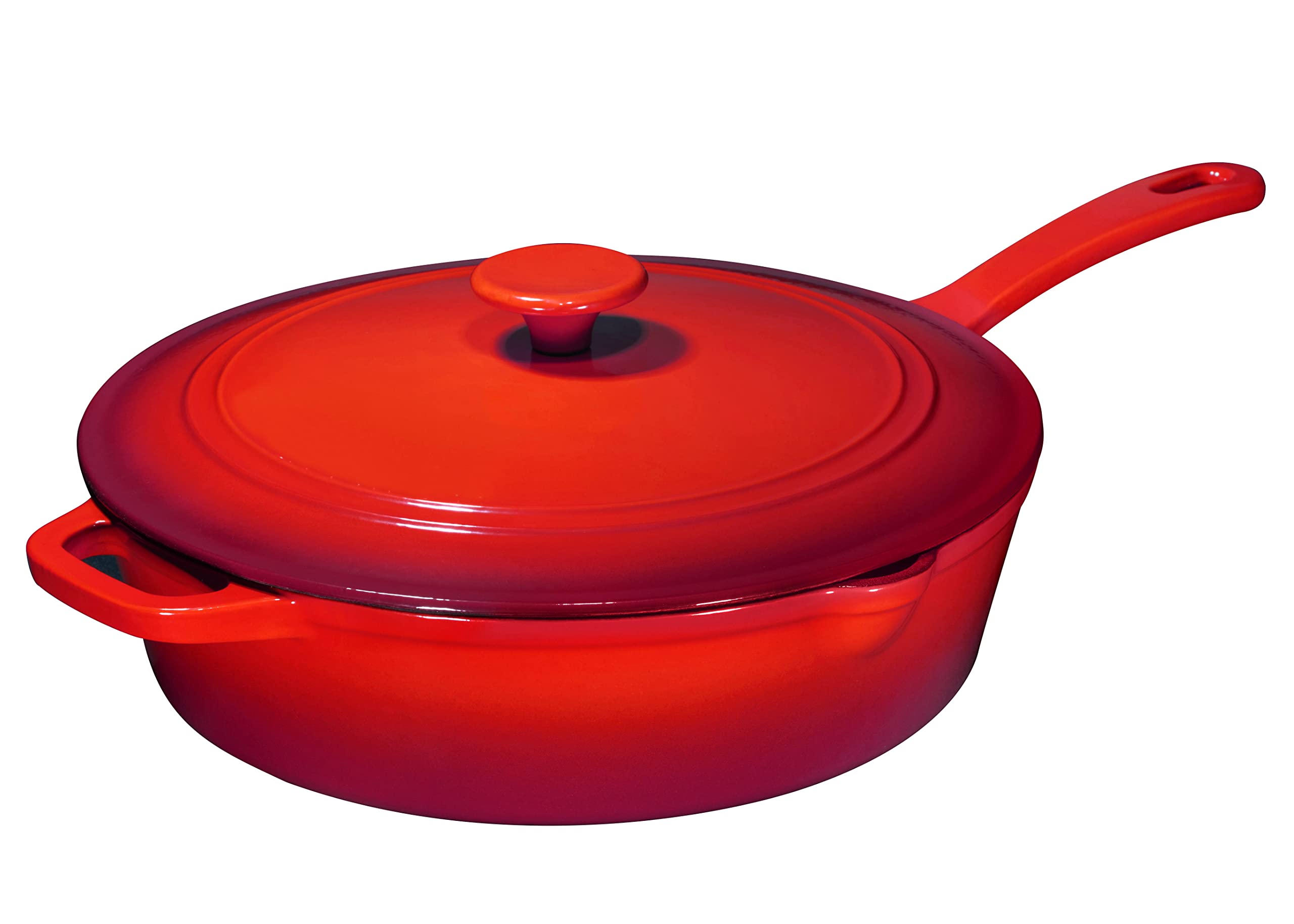 Enameled Silicone Oil Non-Stick Cast Iron 12 Inch Skillet Deep