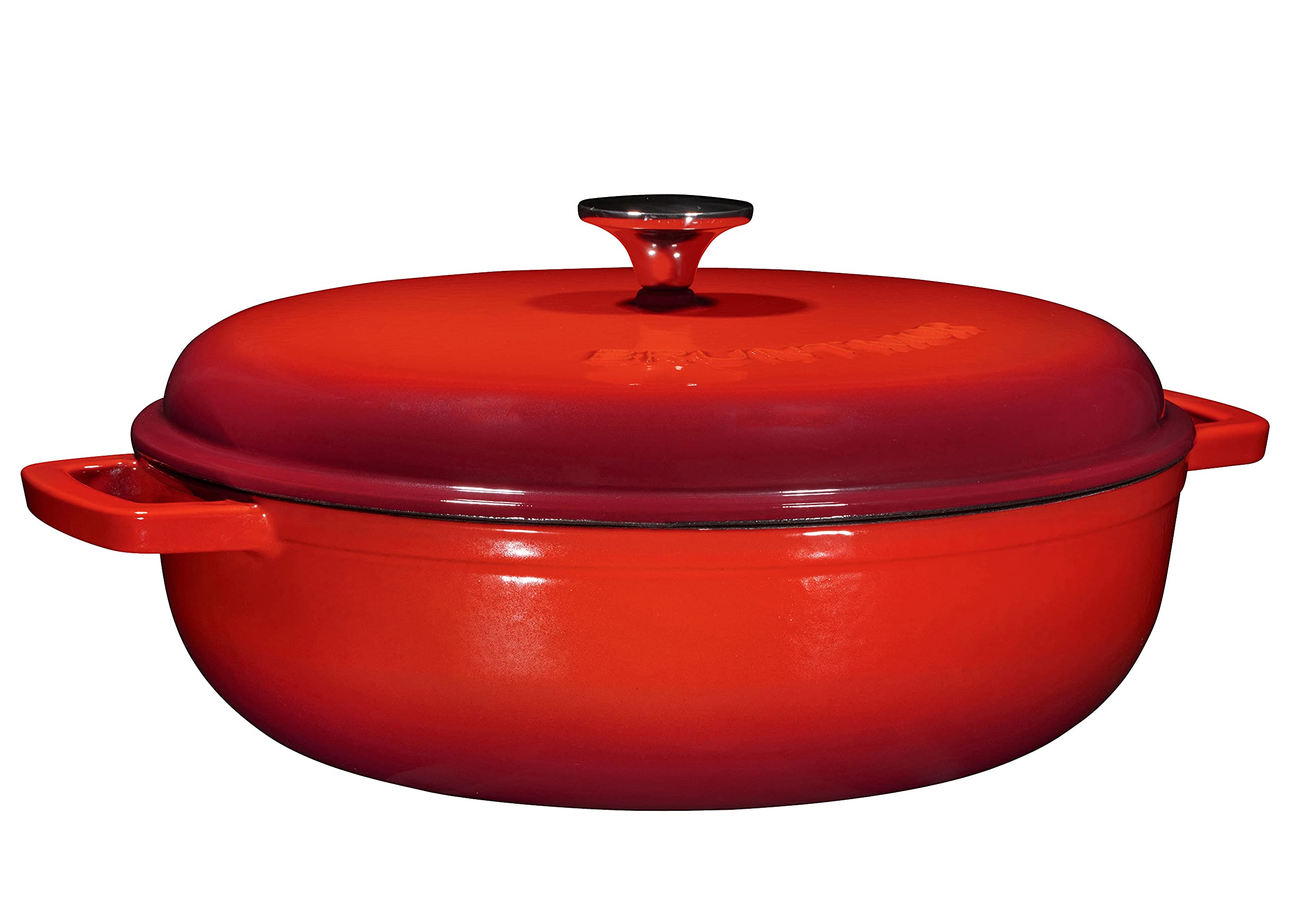 Bruntmor Enameled Cast Iron Dutch Oven With Lid And Stainless