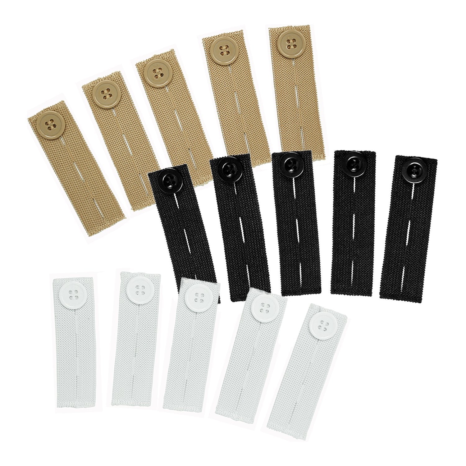 Buy Elastic Pants Waist Extender 5-Pack - Strong Adjustable Pant Button  Extenders by Comfy Clothiers at