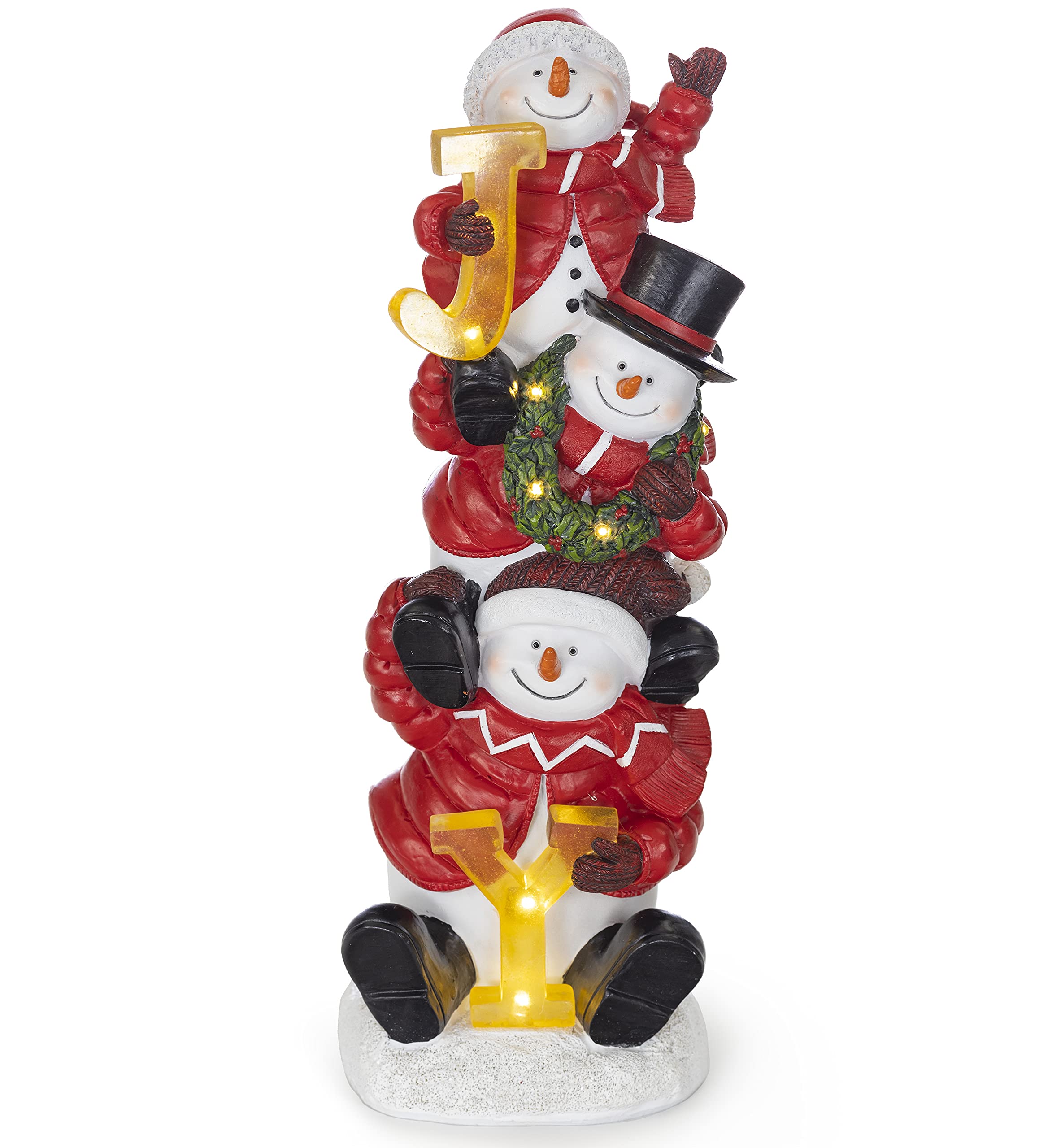 VP Home TIS The Season Snowman Christmas Trio LED Holiday, Multicolor TIS The Season Trio