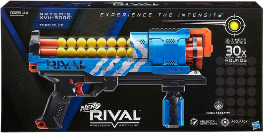 NERF Rival Zeus MXV 1200 Soft Dart NERF Gun - Blue Toys - Zavvi US