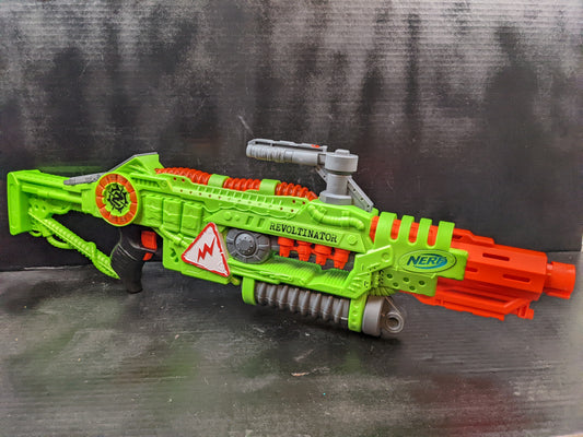 Nerf Zombie Strike RevReaper Blaster, Includes 10 Nerf Zombie Strike Darts  