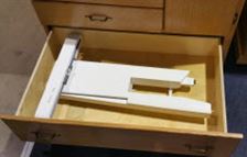 Unique Sewing Furniture fully extended drawer