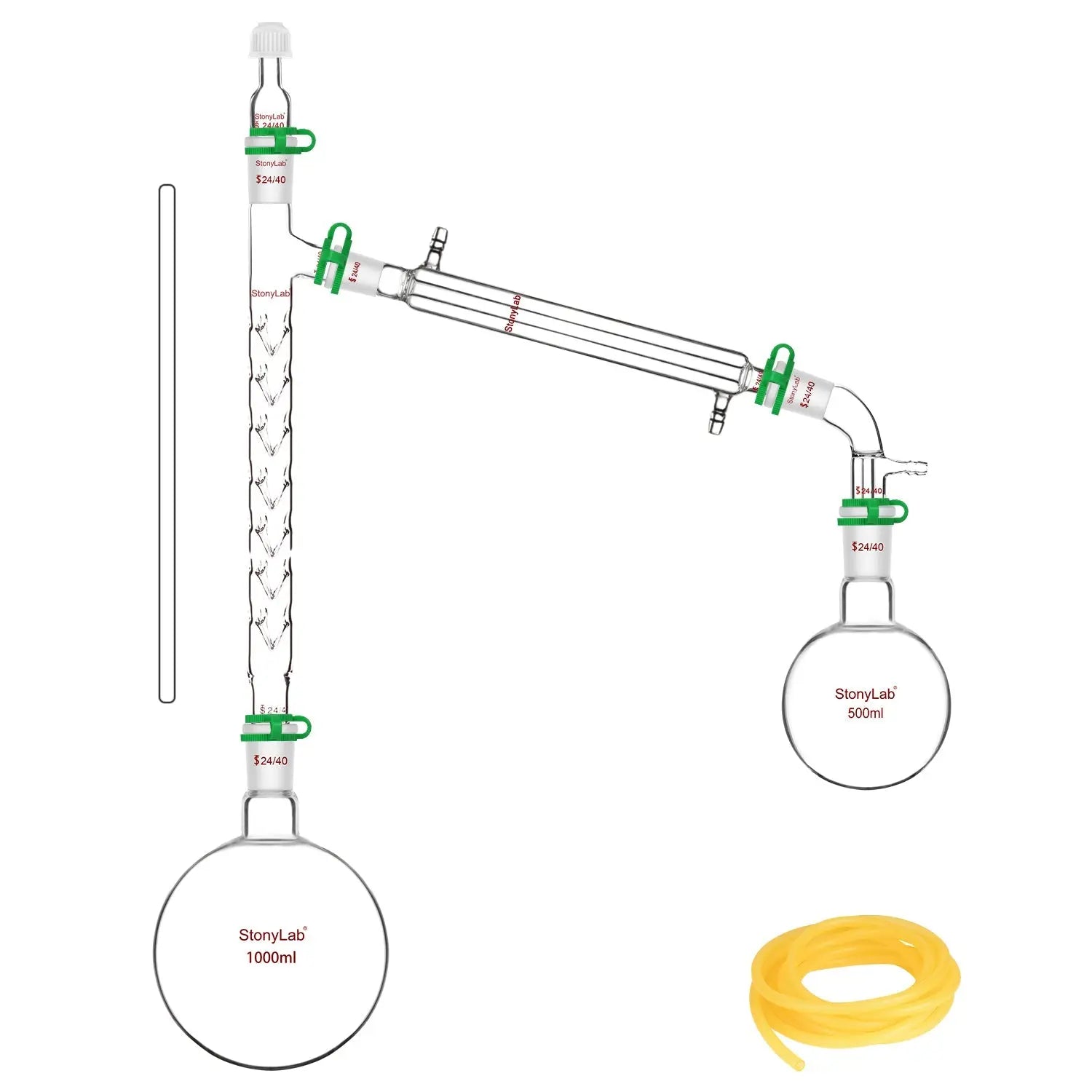 Distillation Apparatus, 13 Pcs - StonyLab Distillation & Extraction Kits 13-Pieces