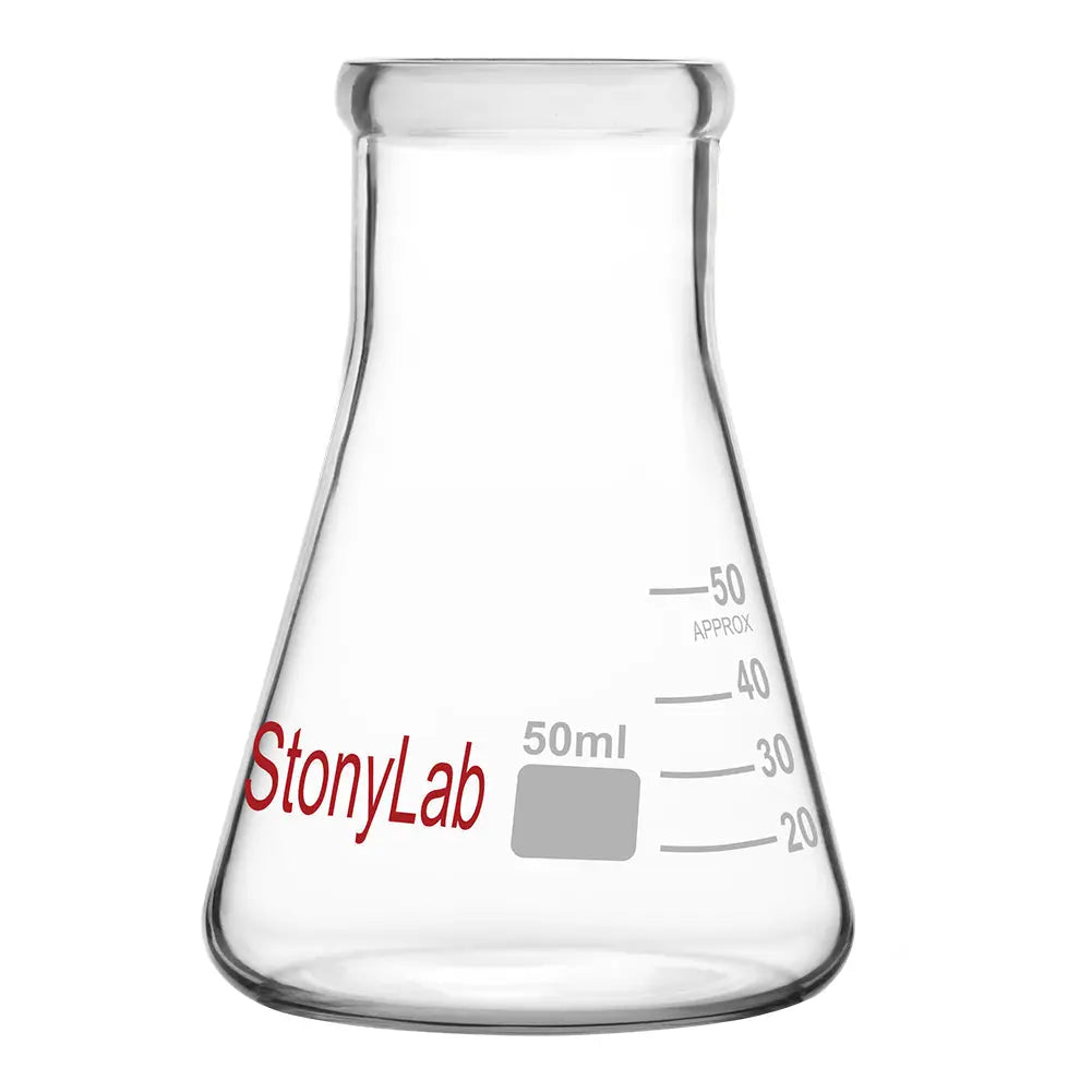 Narrow Mouth Erlenmeyer Flasks, 50-5000 ml - StonyLab Flasks - Erlenmeyer 50-ml