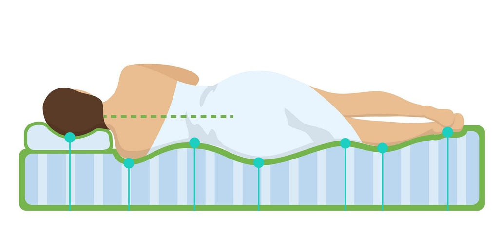 Geeignet zum Seitenschlafen zur Linderung von Rückenschmerzen