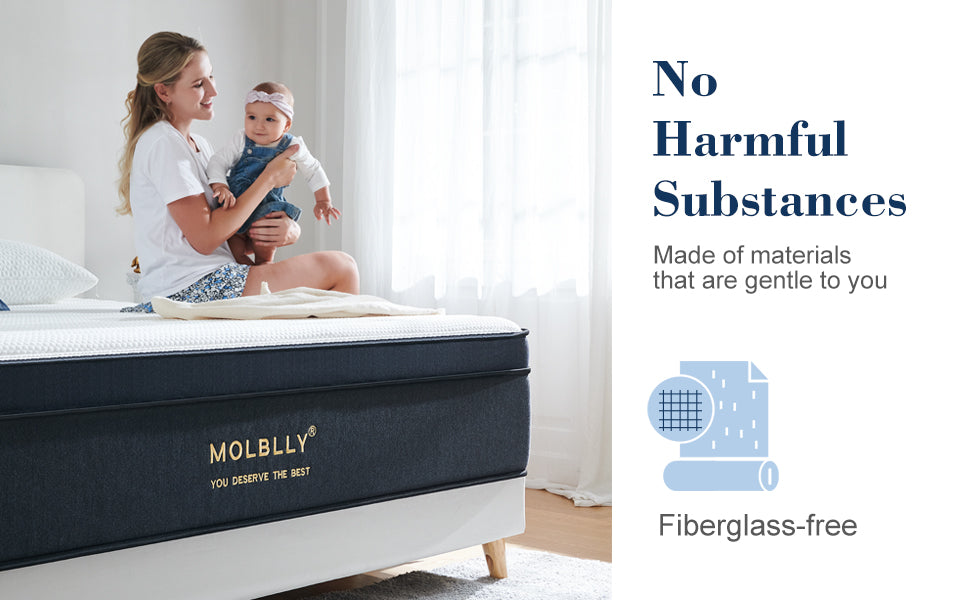 Galaxy innerspring hybrid mattress fiberglass-free