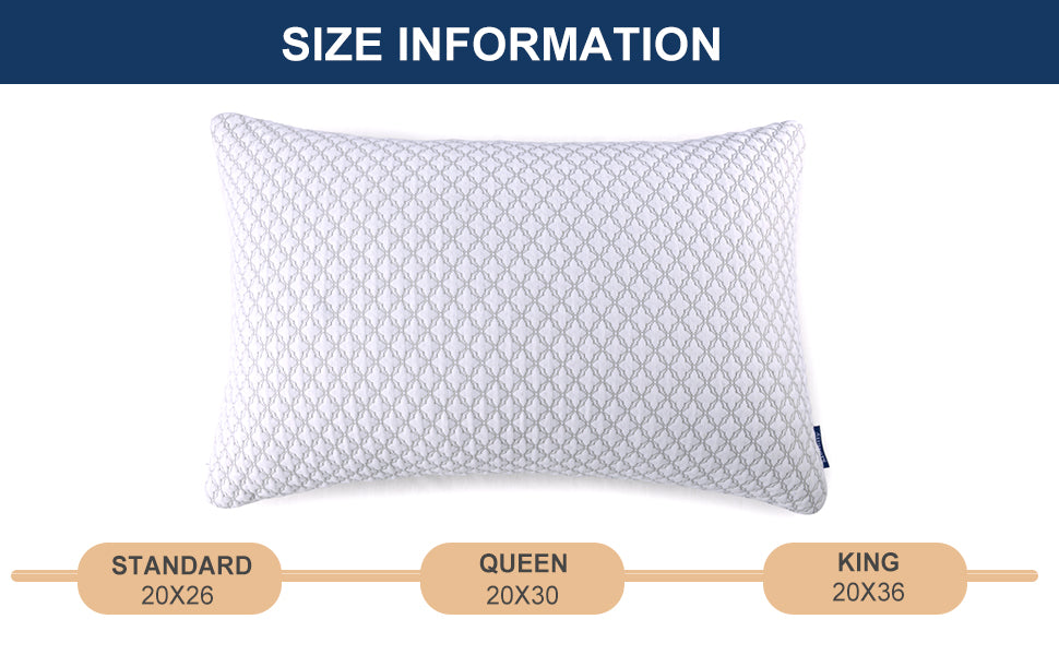 Molblly Pillow size information