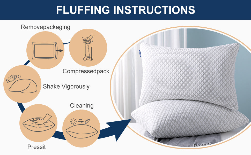 molblly pillow fluffing instructions