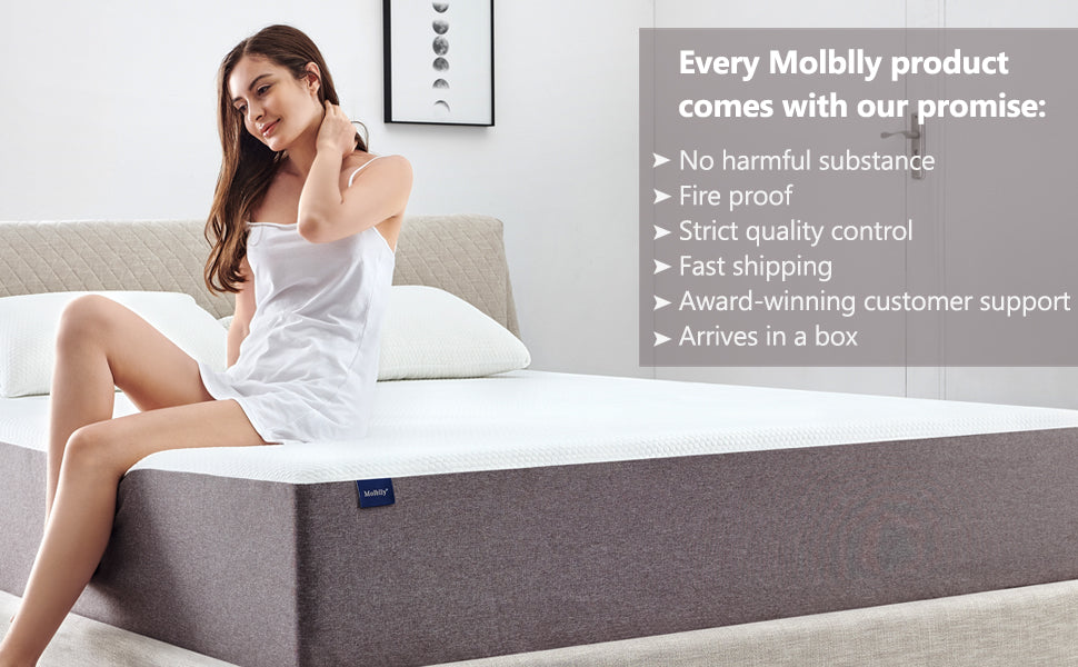 Le matelas en mousse à mémoire de forme Molblly est soumis à un contrôle de qualité strict