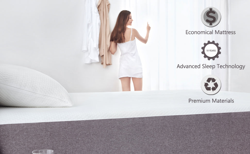 Le matelas en mousse à mémoire de forme Molblly utilise des matériaux de qualité supérieure