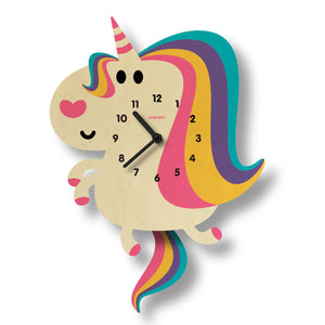 Popclox - Unicorn Pendulum Clock - McGuiresclocks