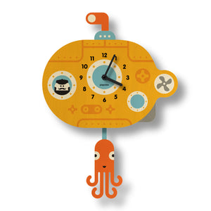 Popclox - Submarine Pendulum Clock - McGuiresclocks