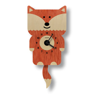 Popclox - Fox Pendulum Clock - McGuiresclocks