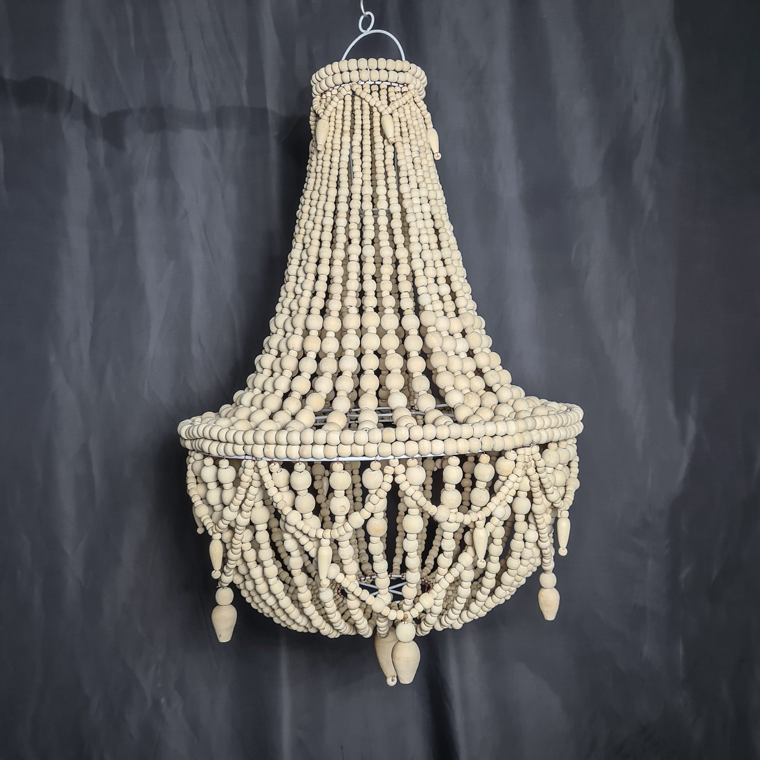 beaded pendant light shade