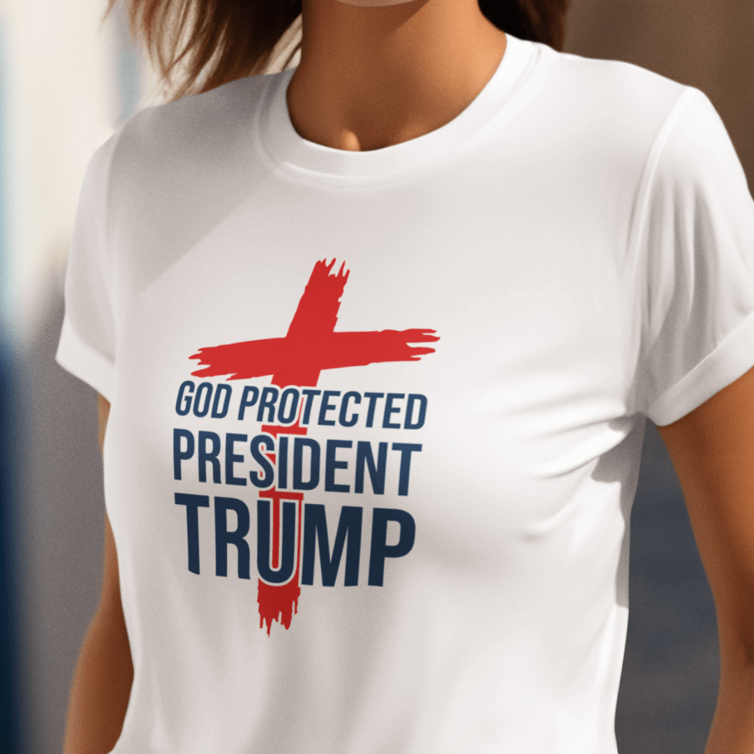 God Protected President Trump Unisex Softstyle T-Shirt