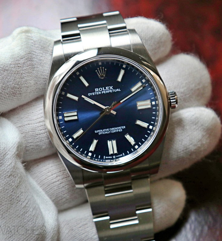 rolex oyster perpetual 41 blue dial