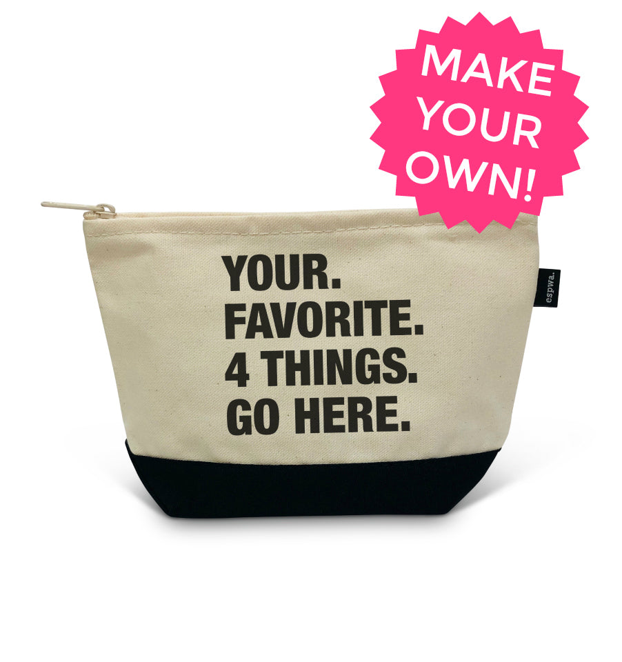 4 THINGS® PERSONALIZED ZIPPER POUCH (CUSTOM PRE-ORDER) – The Shop Forward