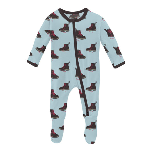 Kickee Pants - Lotus Lightning Zipper PJ