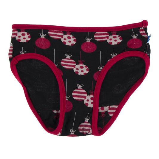 Kickee Pants Girl's Underwear Set, Foil Constellations/Ski Birds