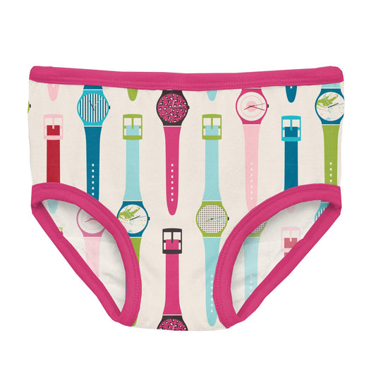 KicKee Pants Natural Sea Garden & Pegasus Sea Otter Girls Underwear Set