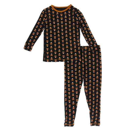 Kickee Pants S/S Pajama Set - Blush Squirrel with Flower Hat – Baby Riddle