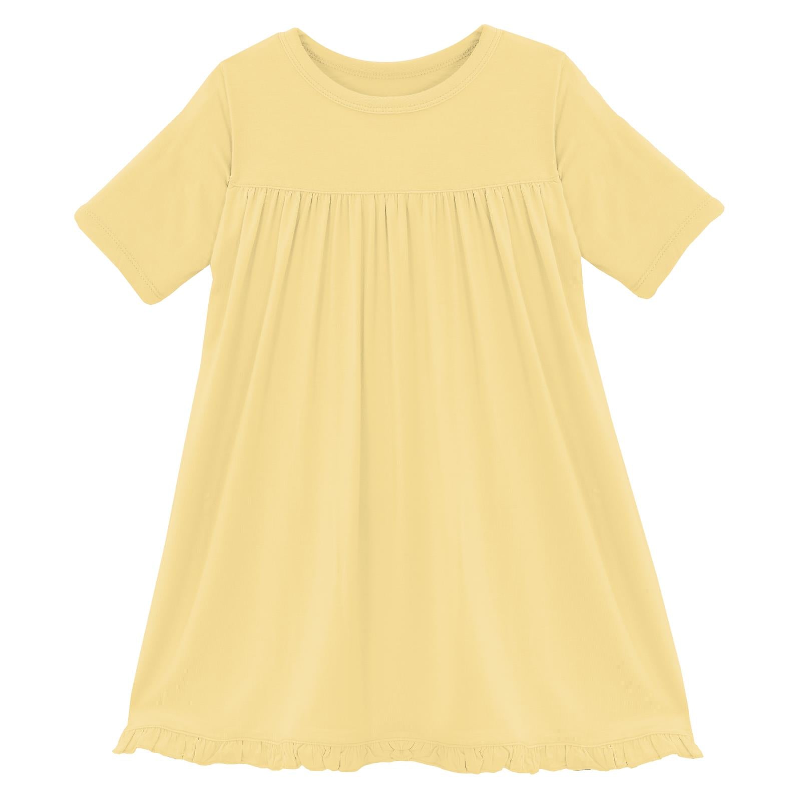 Classic Short Sleeve Swing Dress in Wallaby