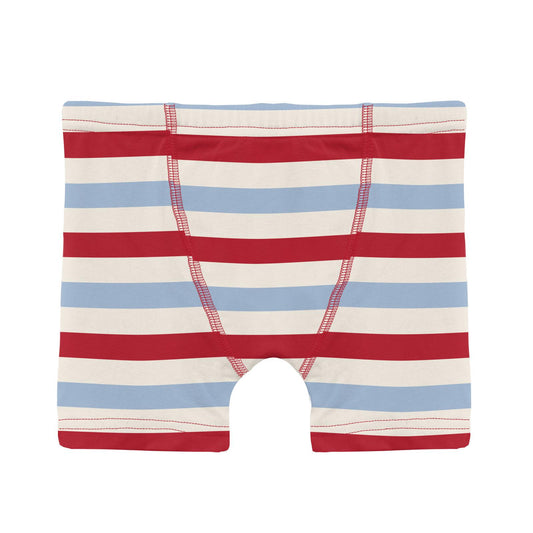 Print Girl's Underwear in Blush Spring Lattice