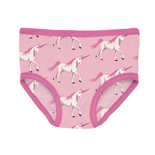 Kickee Pants Girl Underwear Set in Stone Geese and Natural