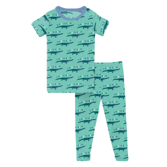 Kickee Pants Long Sleeve Pajama Set Twilight Tiny Whale – Kids on King