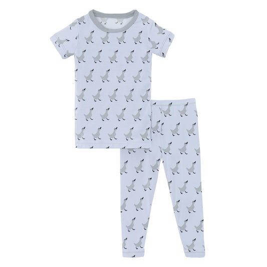 Kickee Pants Short Sleeve Pajama Set - Natural Crocodile – Casp Baby Mommy  & Me Boutique