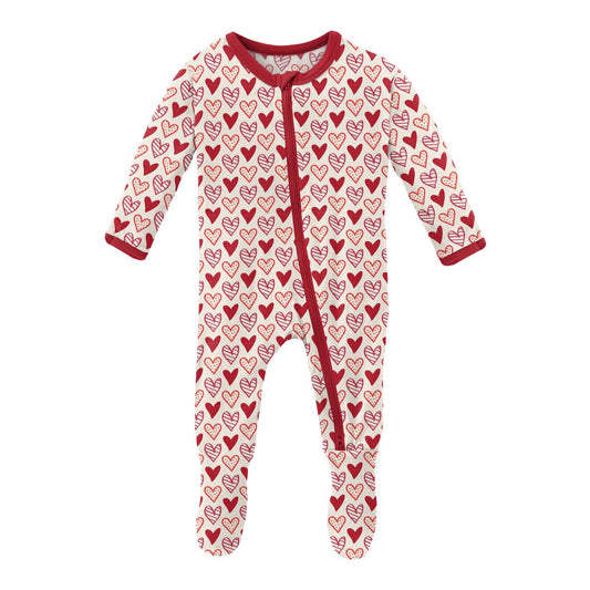 Kickee Pants} Footie Pajamas with Zipper :: Aloe Endangered Reptiles –  Ellington & French