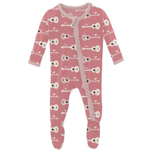 Kickee Pants Muffin Ruffle Footie with Zipper - Antique Pink Lifeguard –  Casp Baby Mommy & Me Boutique