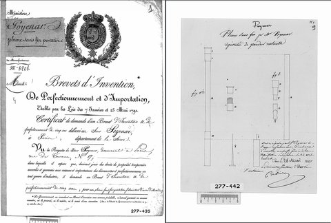 Early Reservoir Pen Patent France 
