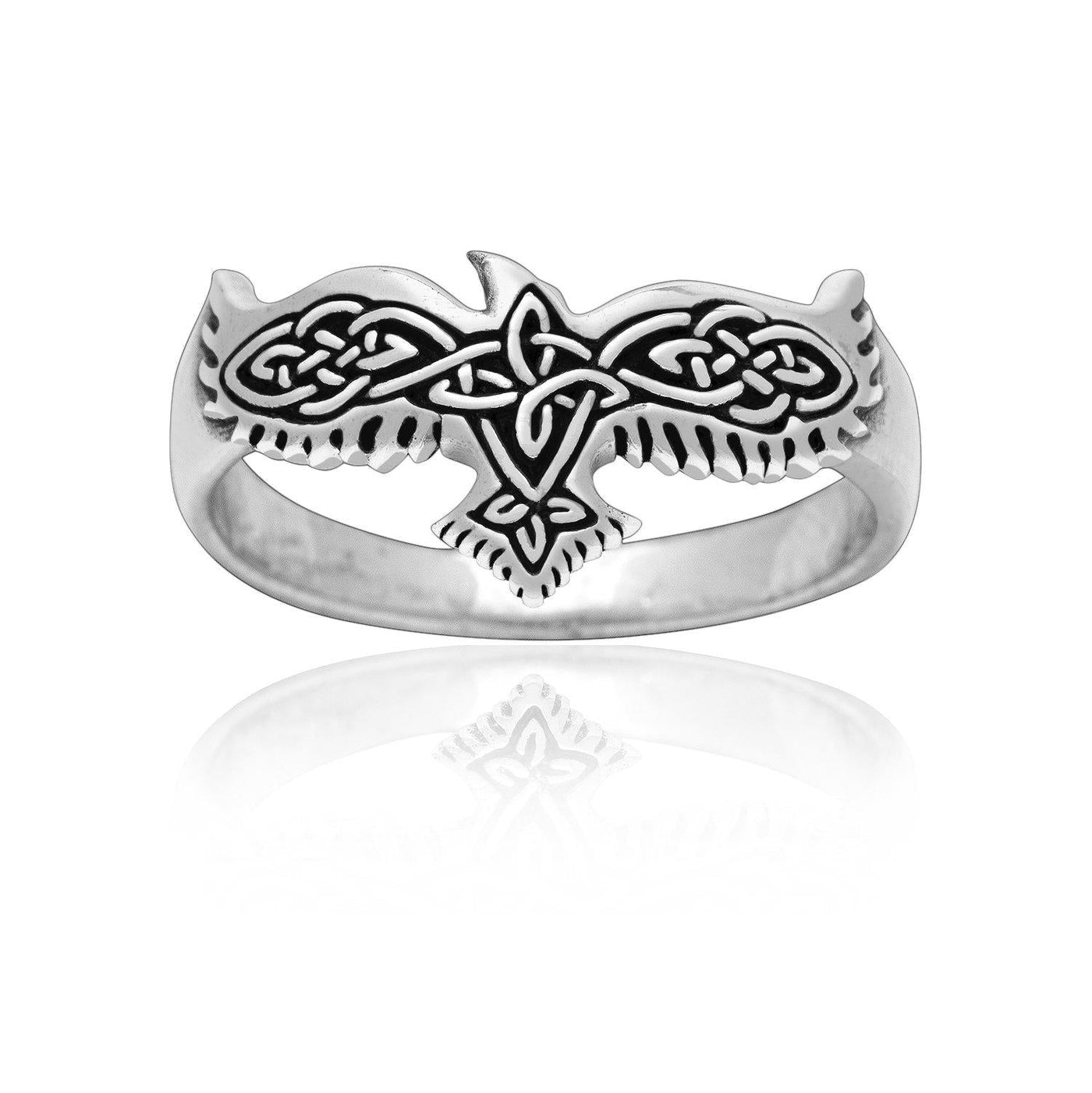 viking knotwork raven