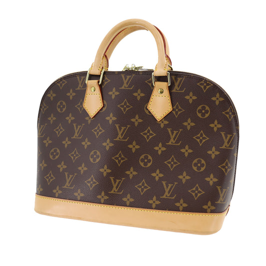 Louis Vuitton Alma Used Handbag Monogram Canvas Leather M51130 #AH42 –  VINTAGE MODE JP